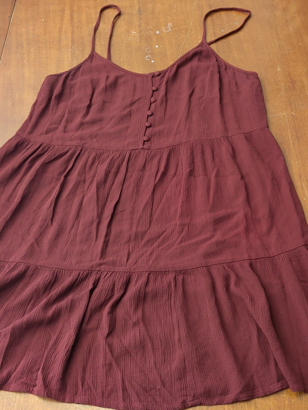 Mossimo Burgundy Sun Dress Large